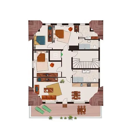 Semesterbostad Penthuus Modern Retreat *